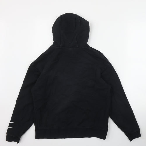 Nike Mens Black  Cotton Pullover Hoodie Size S