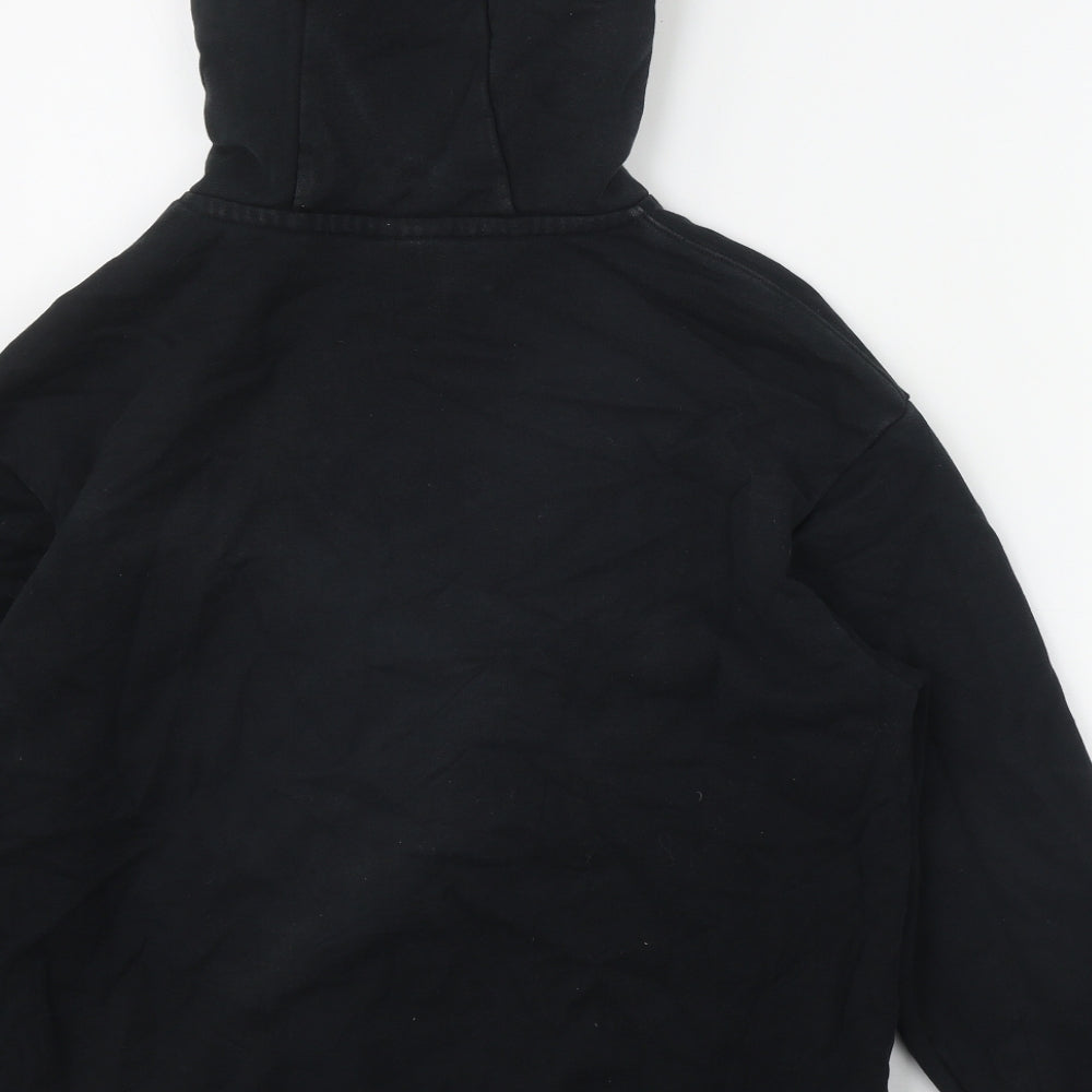 Nike Mens Black  Cotton Pullover Hoodie Size S