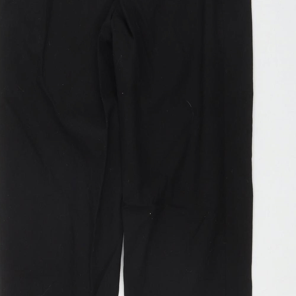 Marks and Spencer Boys Black  Polyester  Trousers Size 16 Years  Regular Zip