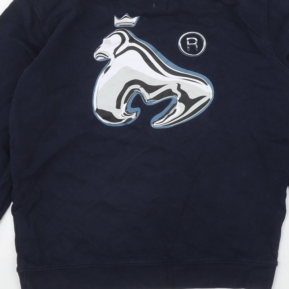 Money Boys Blue  Cotton Pullover Sweatshirt Size 14-15 Years  Pullover