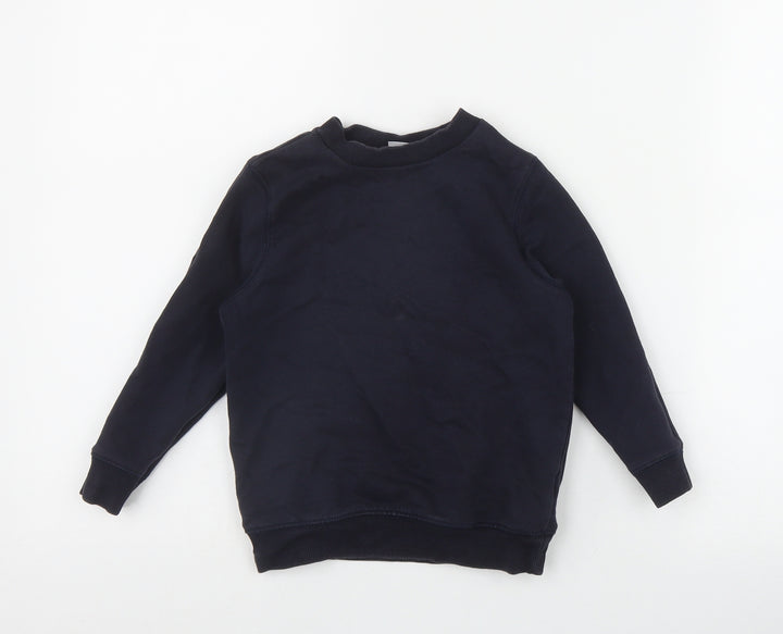 TU Boys Blue  Cotton Pullover Sweatshirt Size 3-4 Years  Pullover