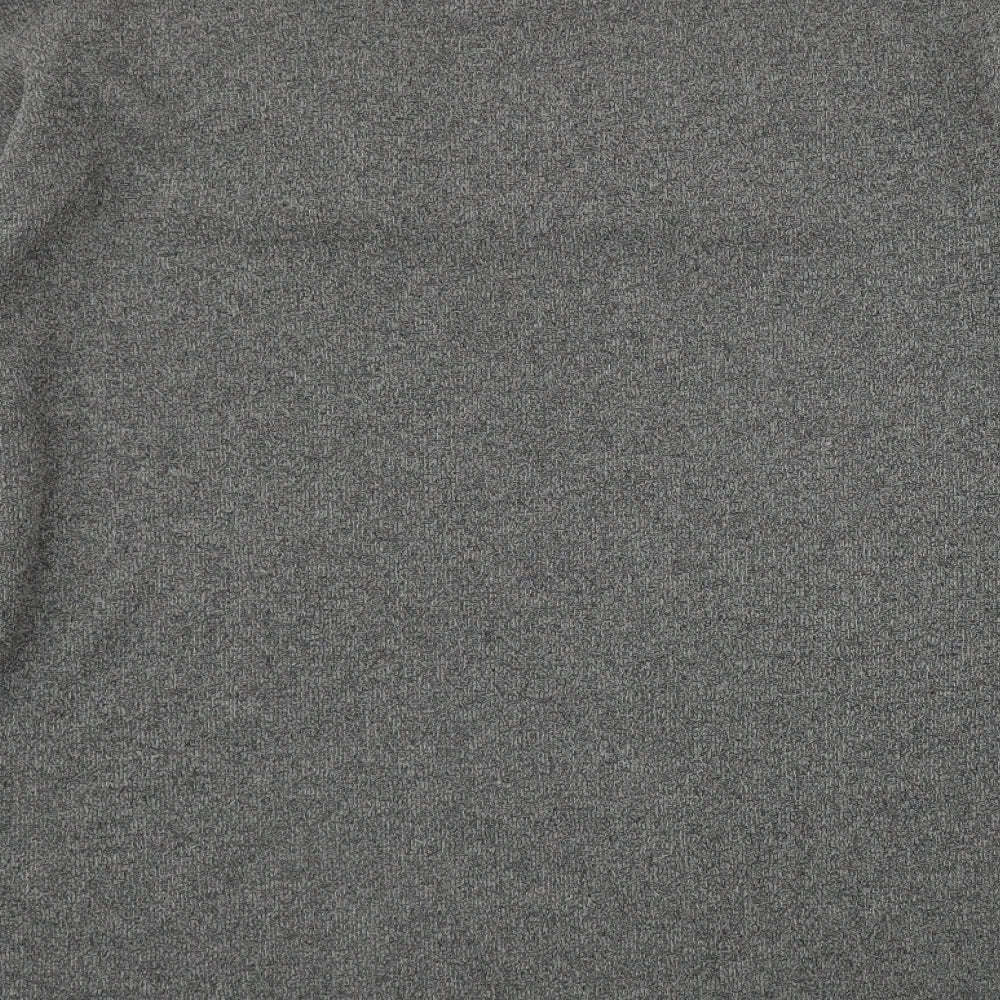 Bonmarché Womens Grey Round Neck  Polyester Pullover Jumper Size L