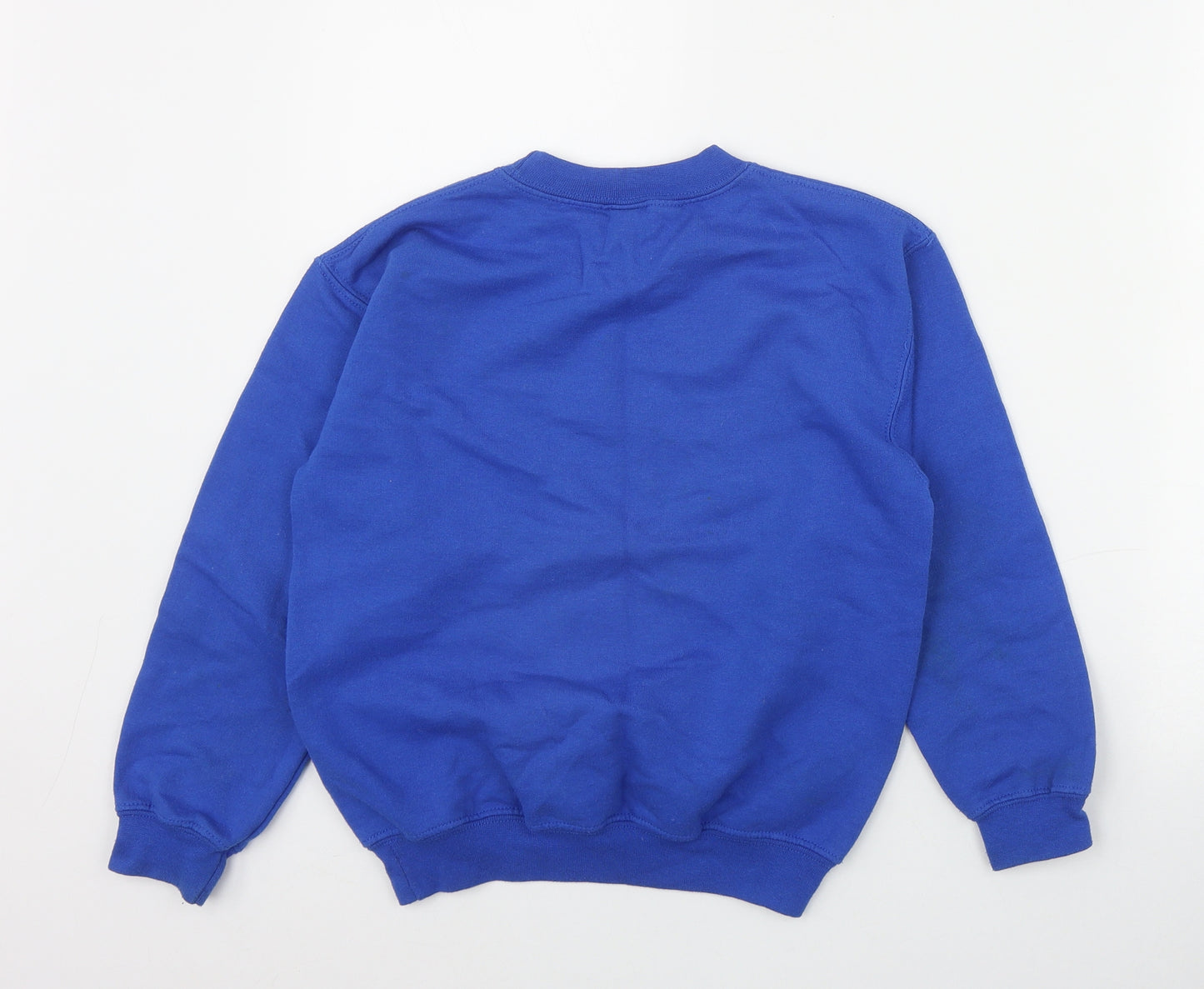 Gildan Boys Blue  Cotton Pullover Sweatshirt Size S  Pullover