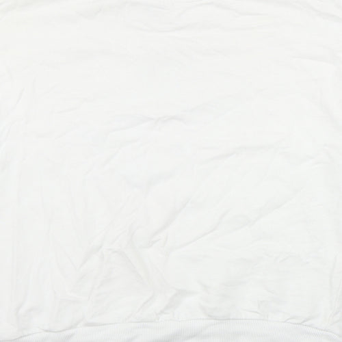 George Womens White  Cotton Pullover Sweatshirt Size 8  Pullover - Mickey Mouse