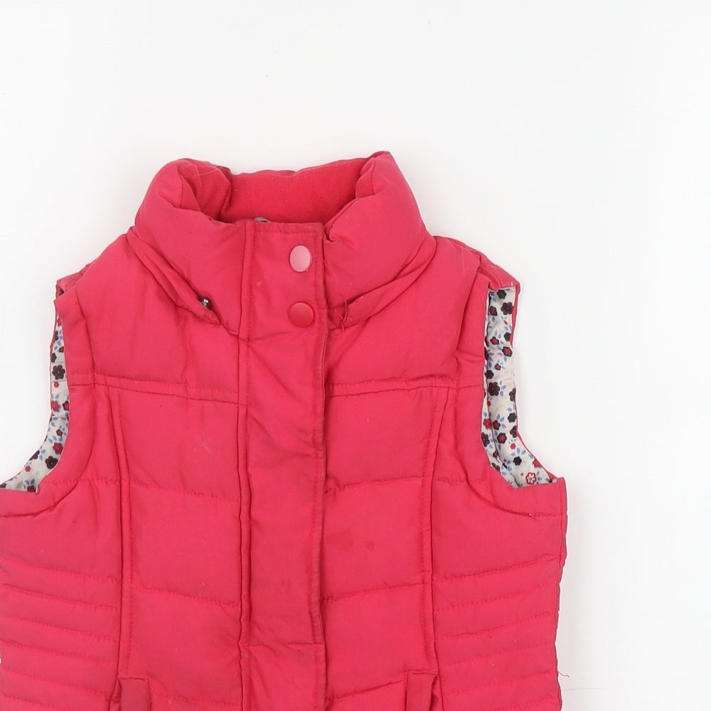 Peter Storm Girls Pink   Puffer Jacket Waistcoat Size 7-8 Years  Zip