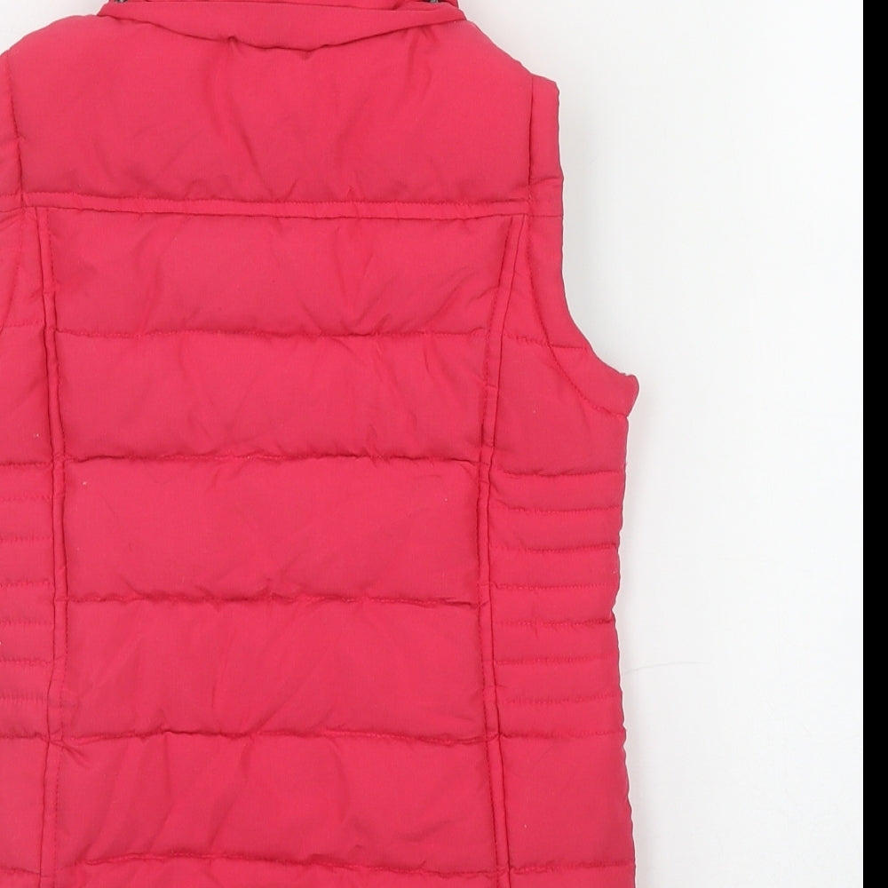 Peter Storm Girls Pink   Puffer Jacket Waistcoat Size 7-8 Years  Zip