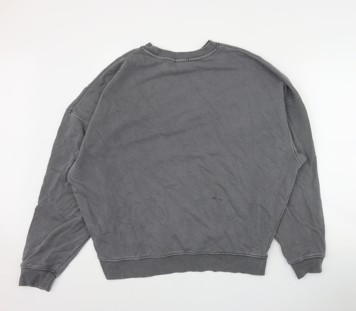 Hera Mens Grey  Cotton Pullover Sweatshirt Size M