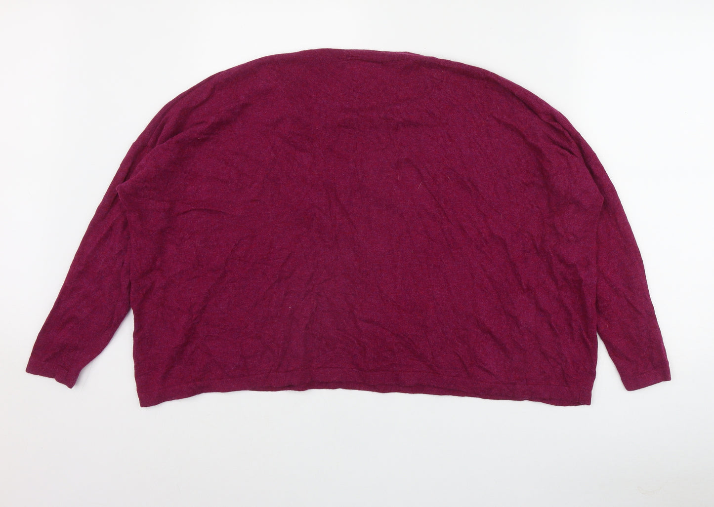 Masai Womens Pink Round Neck Geometric Viscose Pullover Jumper Size S   - Rose print
