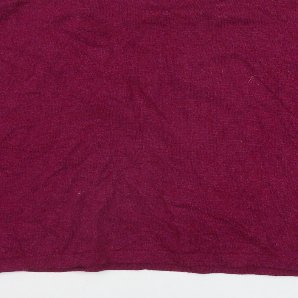 Masai Womens Pink Round Neck Geometric Viscose Pullover Jumper Size S   - Rose print