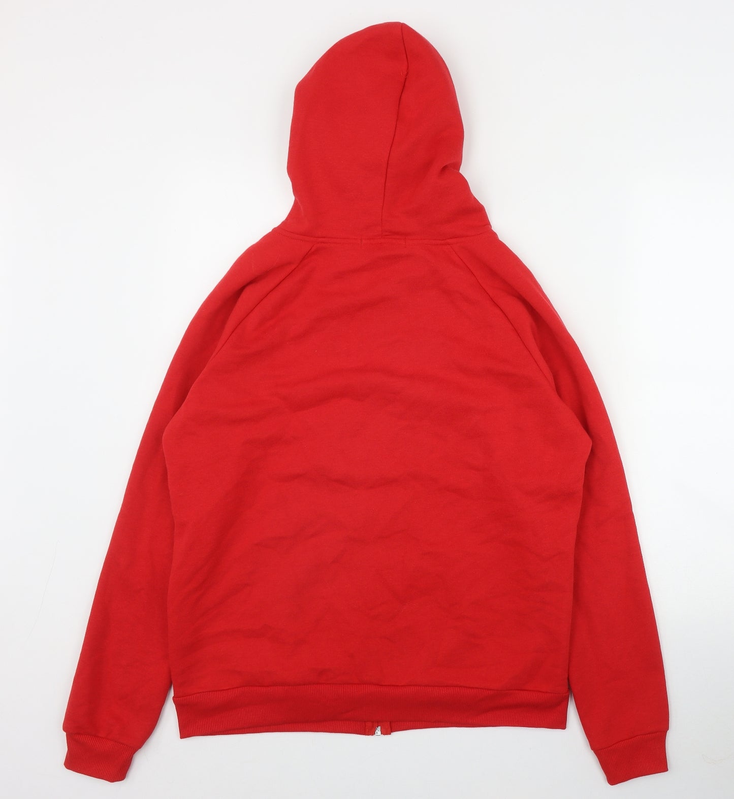 Primark Womens Red  Polyester Full Zip Hoodie Size 12  Zip