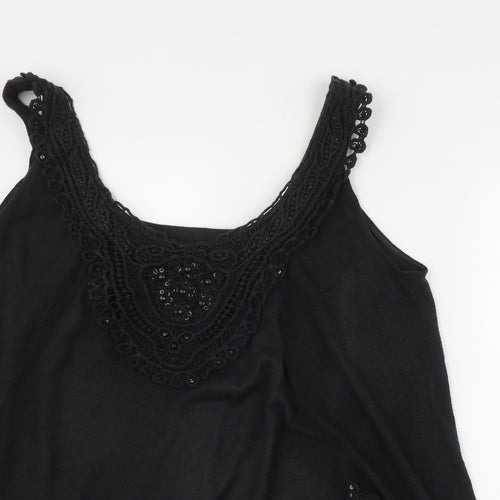 Inspire Womens Black  Acrylic Camisole Tank Size 26 Scoop Neck