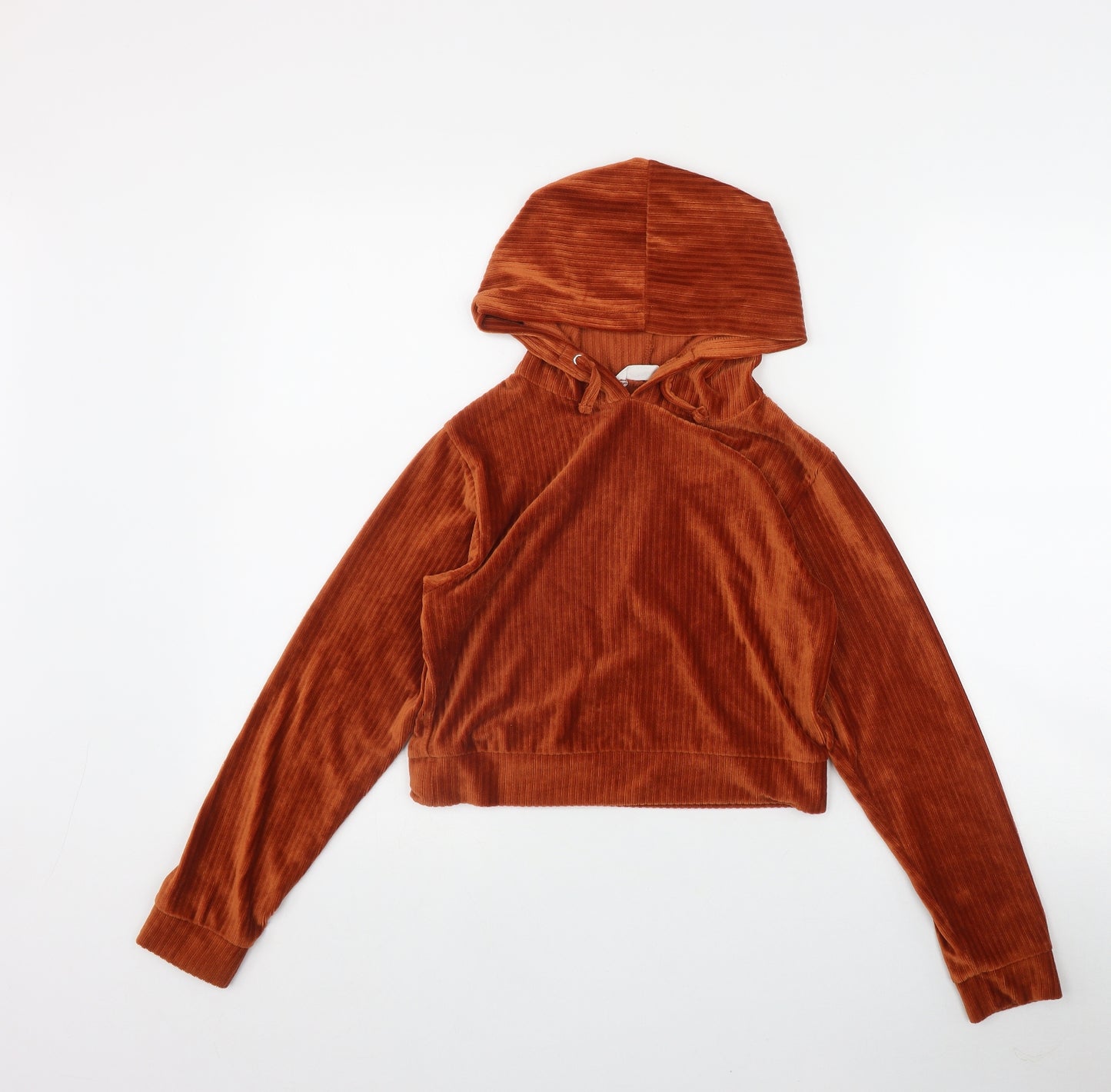 Candy Couture Girls Orange  Polyester Pullover Hoodie Size 11 Years  Pullover