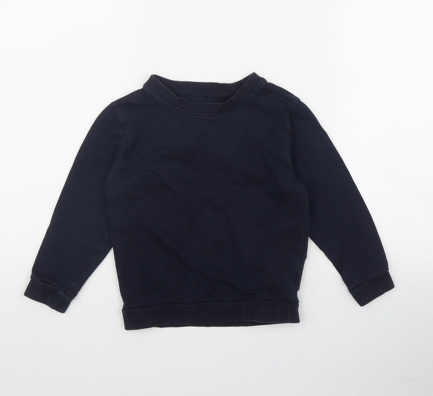 George Boys Blue  Cotton Pullover Sweatshirt Size 4-5 Years  Pullover