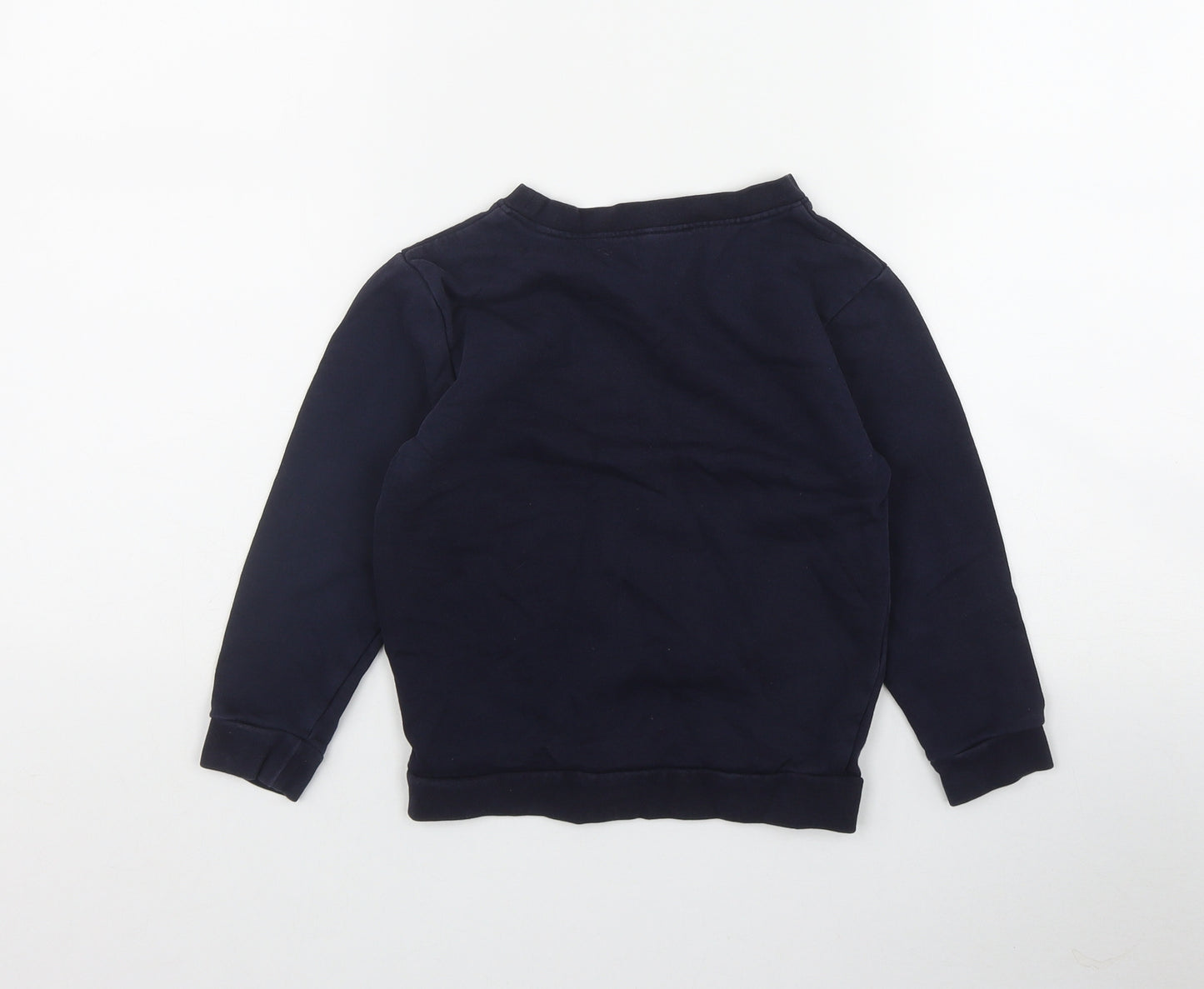 George Boys Blue  Cotton Pullover Sweatshirt Size 4-5 Years  Pullover
