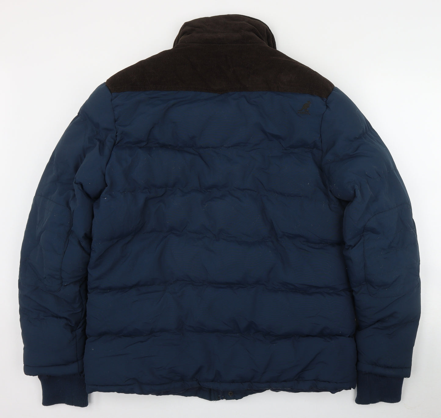 Kangol Mens Blue   Puffer Jacket Jacket Size L  Zip