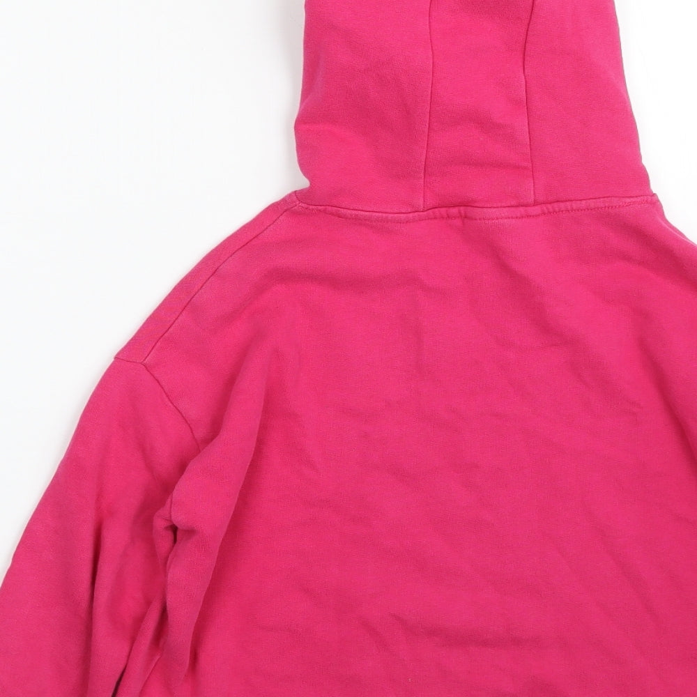 NEXT Girls Pink  Cotton Pullover Hoodie Size 9 Years  Pullover - It's Cool ; Be Kind