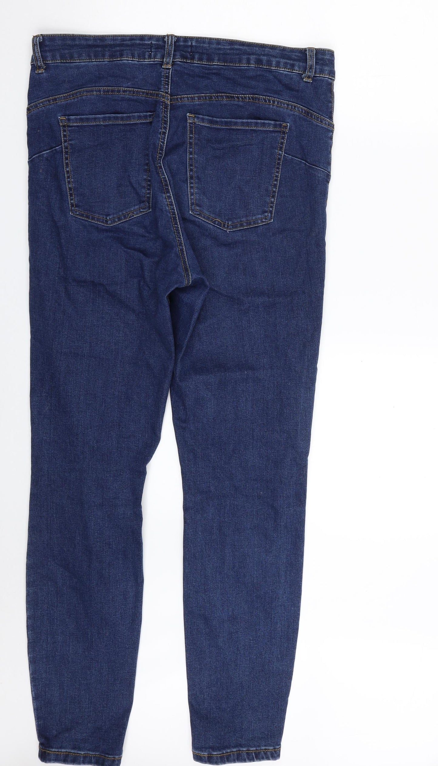Denim & Co. Womens Blue  Cotton Jegging Jeans Size 16 L30 in Slim Zip
