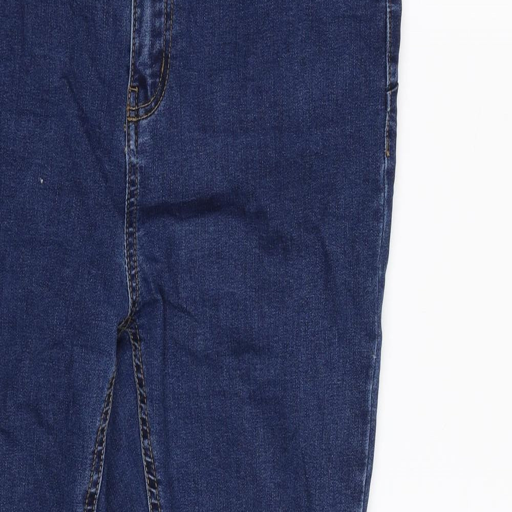 Denim & Co. Womens Blue  Cotton Jegging Jeans Size 16 L30 in Slim Zip