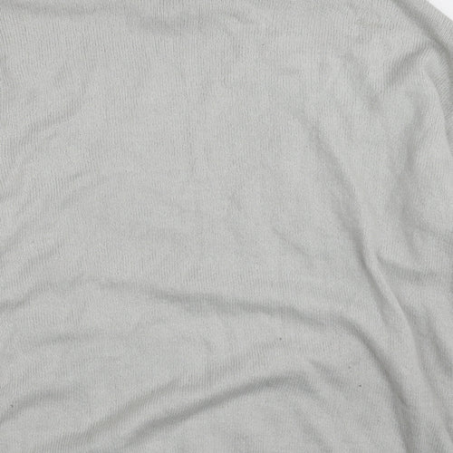 Missguided Womens Grey High Neck  Acrylic Pullover Jumper Size 14   - Size 14-16