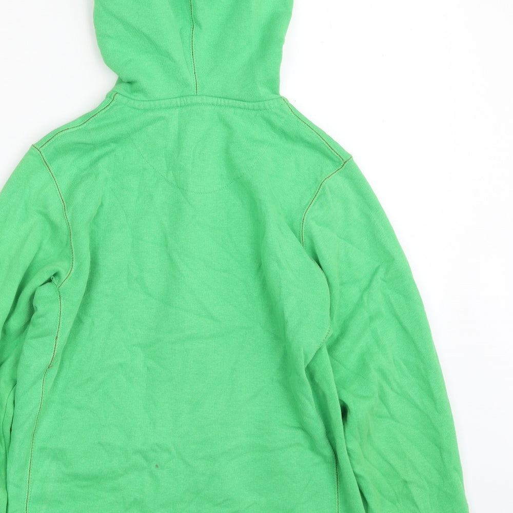 Nike Girls Green  Cotton Full Zip Hoodie Size 12-13 Years  Zip