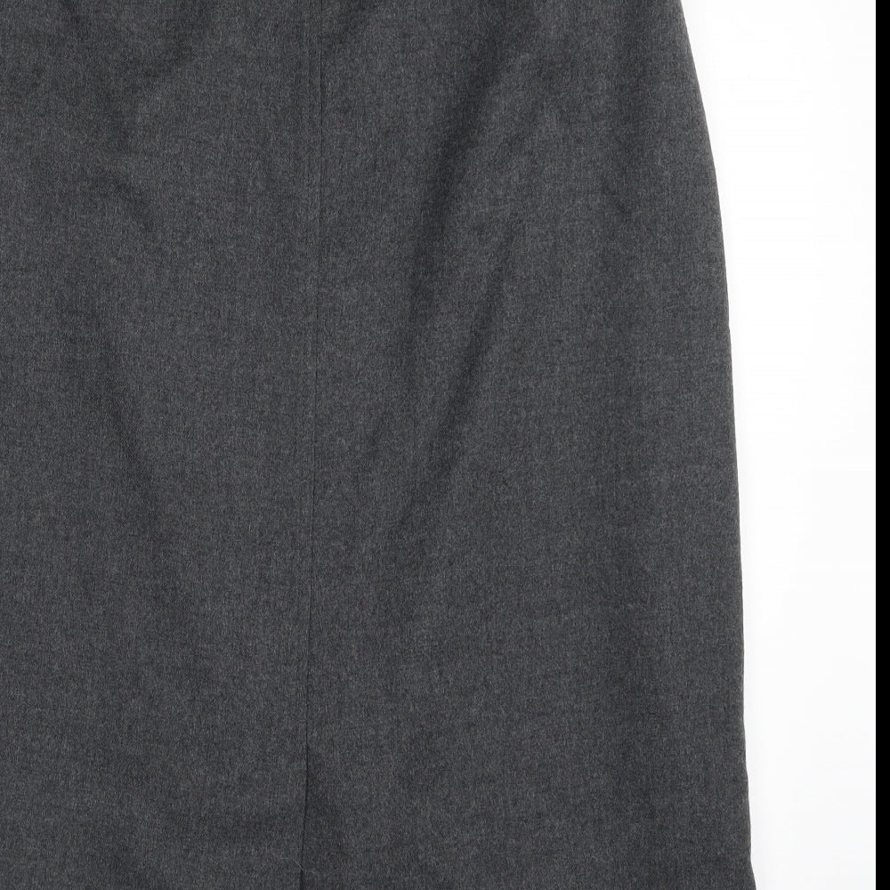 Eastex Womens Grey  Wool Maxi Skirt Size 16   Zip