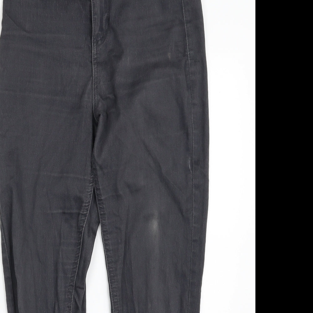 Marks and Spencer Womens Grey  Cotton Jegging Jeans Size 10 L27 in Slim Zip
