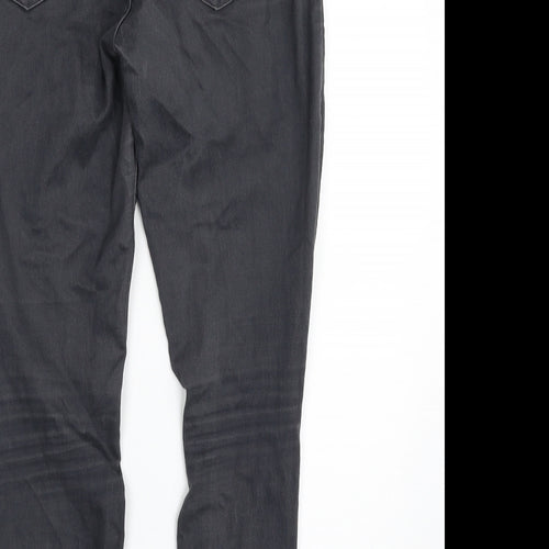 Marks and Spencer Womens Grey  Cotton Jegging Jeans Size 10 L27 in Slim Zip