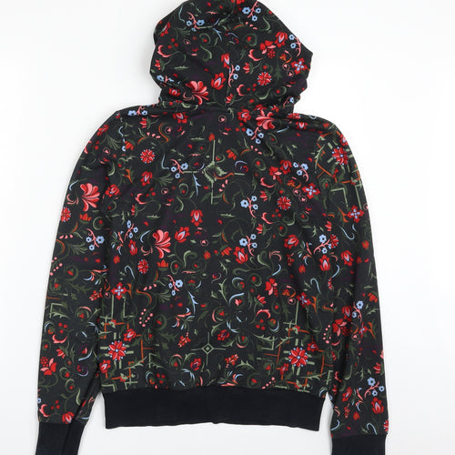 adidas Womens Green Floral Polyester Pullover Hoodie Size 10  Pullover