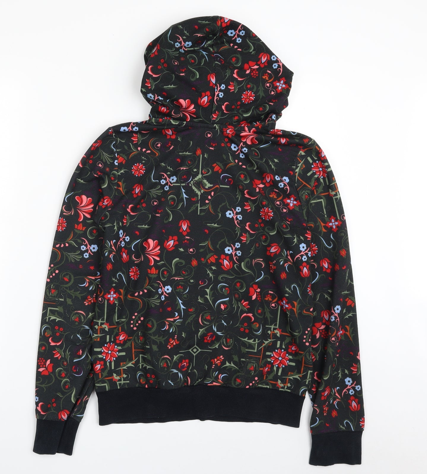 adidas Womens Green Floral Polyester Pullover Hoodie Size 10  Pullover