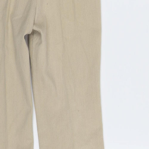 River Island Womens Beige  Coir Bootcut Jeans Size 12 L29 in Regular Zip