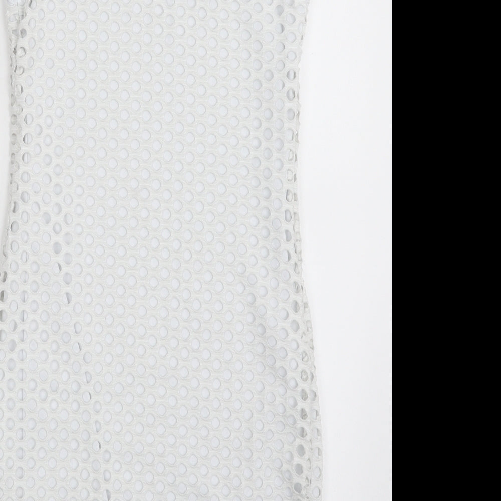 New Look Girls White  Polyester Shift  Size 12-13 Years  Scoop Neck Pullover