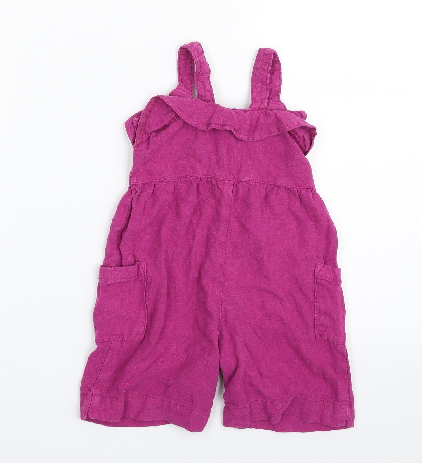 NEXT Girls Purple  Viscose Babygrow One-Piece Size 9-12 Months  Snap