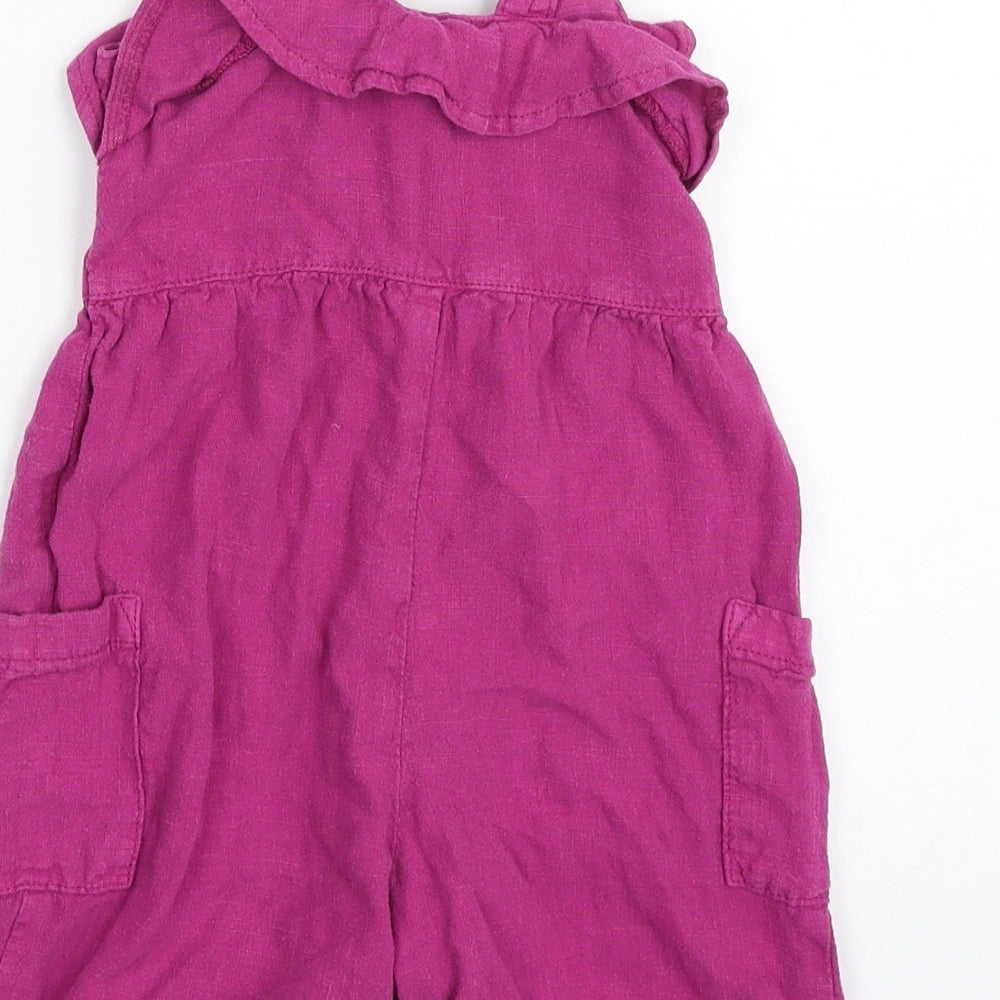 NEXT Girls Purple  Viscose Babygrow One-Piece Size 9-12 Months  Snap