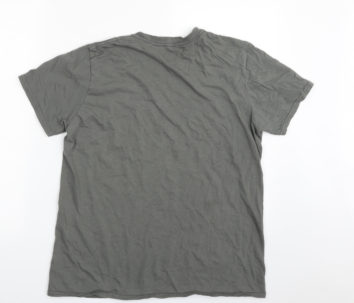 Harry Potter Mens Grey  Cotton  T-Shirt Size M Crew Neck  - Harry Potter