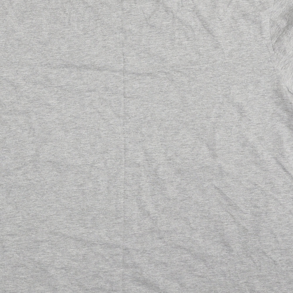 Lonsdale Mens Grey  Cotton  T-Shirt Size 4XL Crew Neck