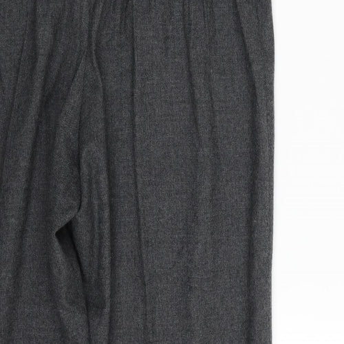 Eastex Womens Grey  Wool Trousers  Size 16 L28 in Regular Zip