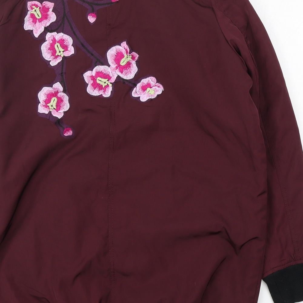 Atmosphere Womens Purple Floral  Jacket  Size 16