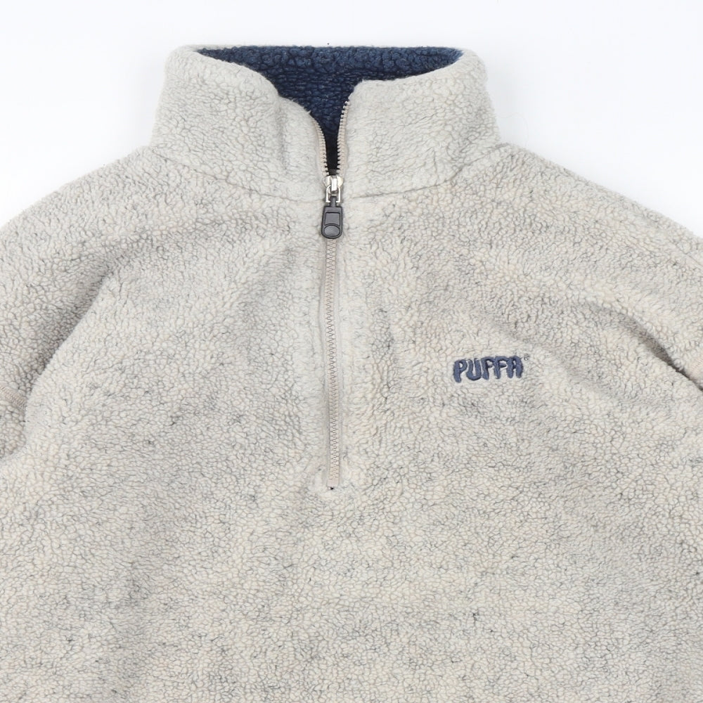 Puffa Mens Beige  Acrylic Pullover Sweatshirt Size S