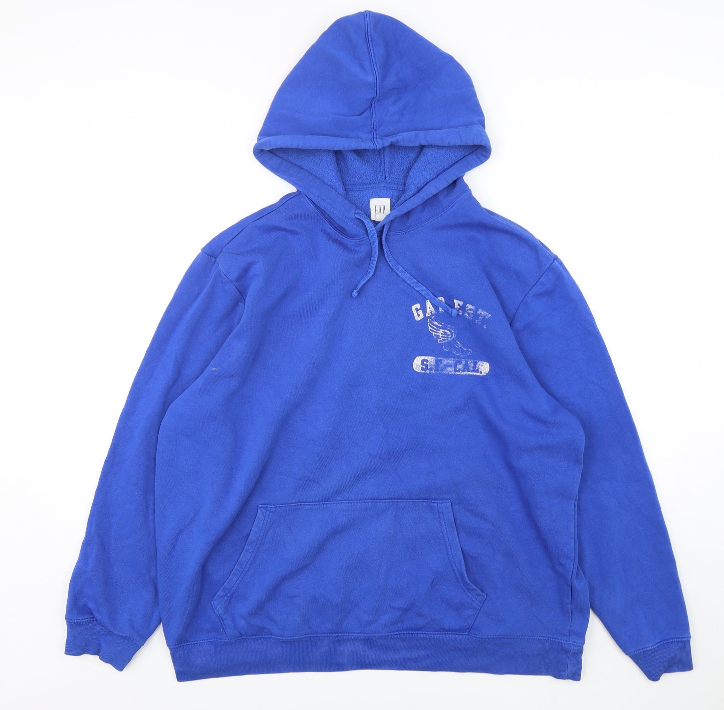 Gap Mens Blue  Cotton Pullover Hoodie Size XL