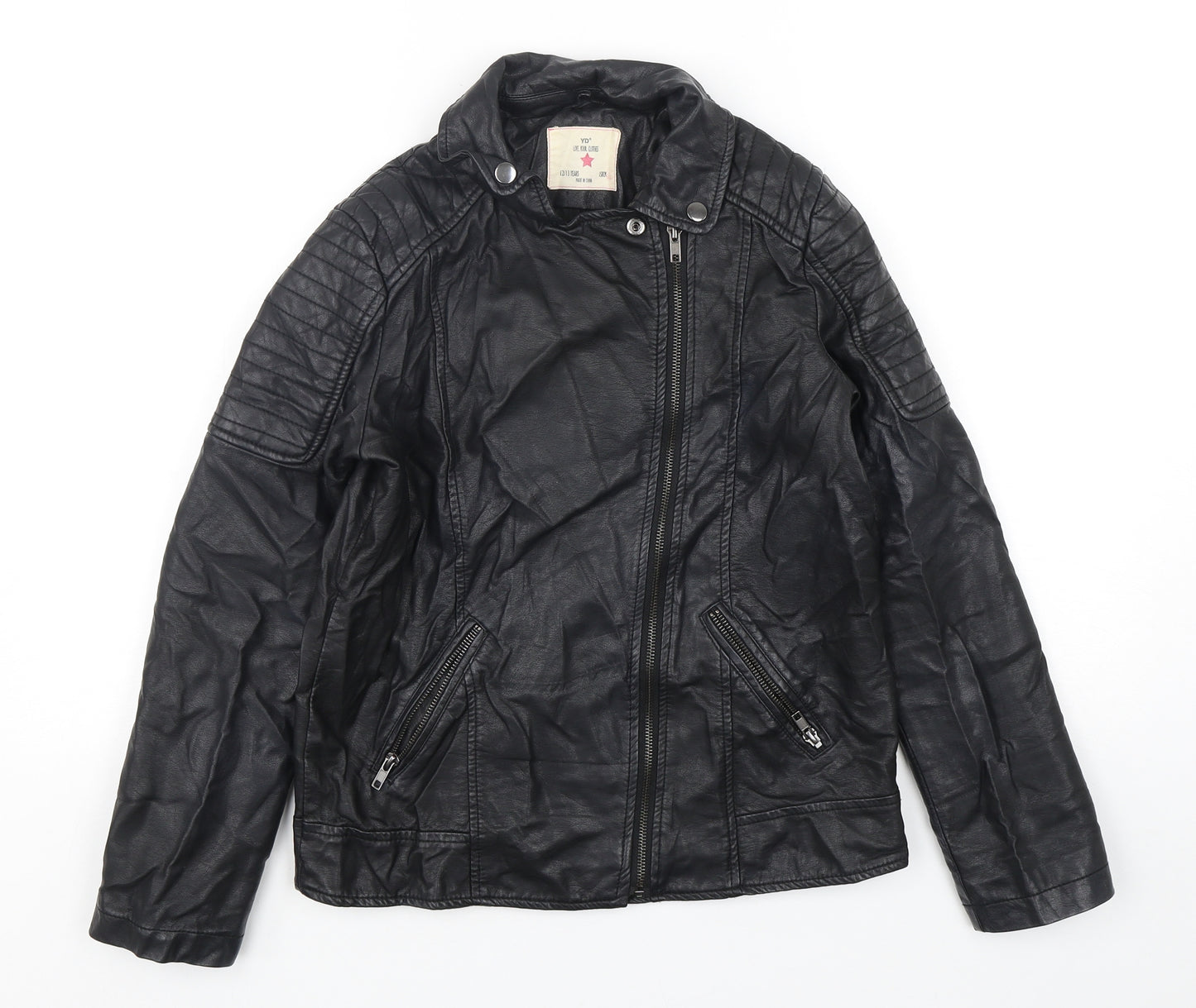 Young Dimension Girls Black   Jacket  Size 12-13 Years