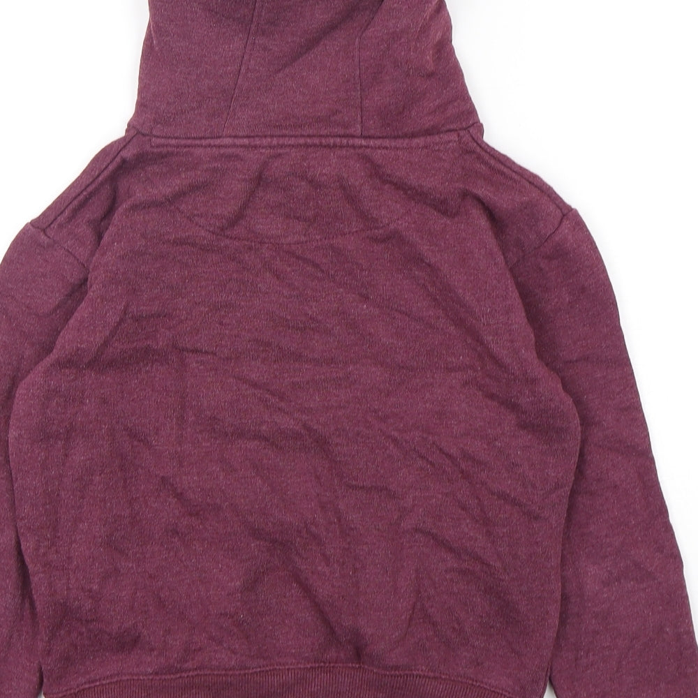 SoulCal&Co Boys Purple  Cotton Pullover Hoodie Size 9-10 Years