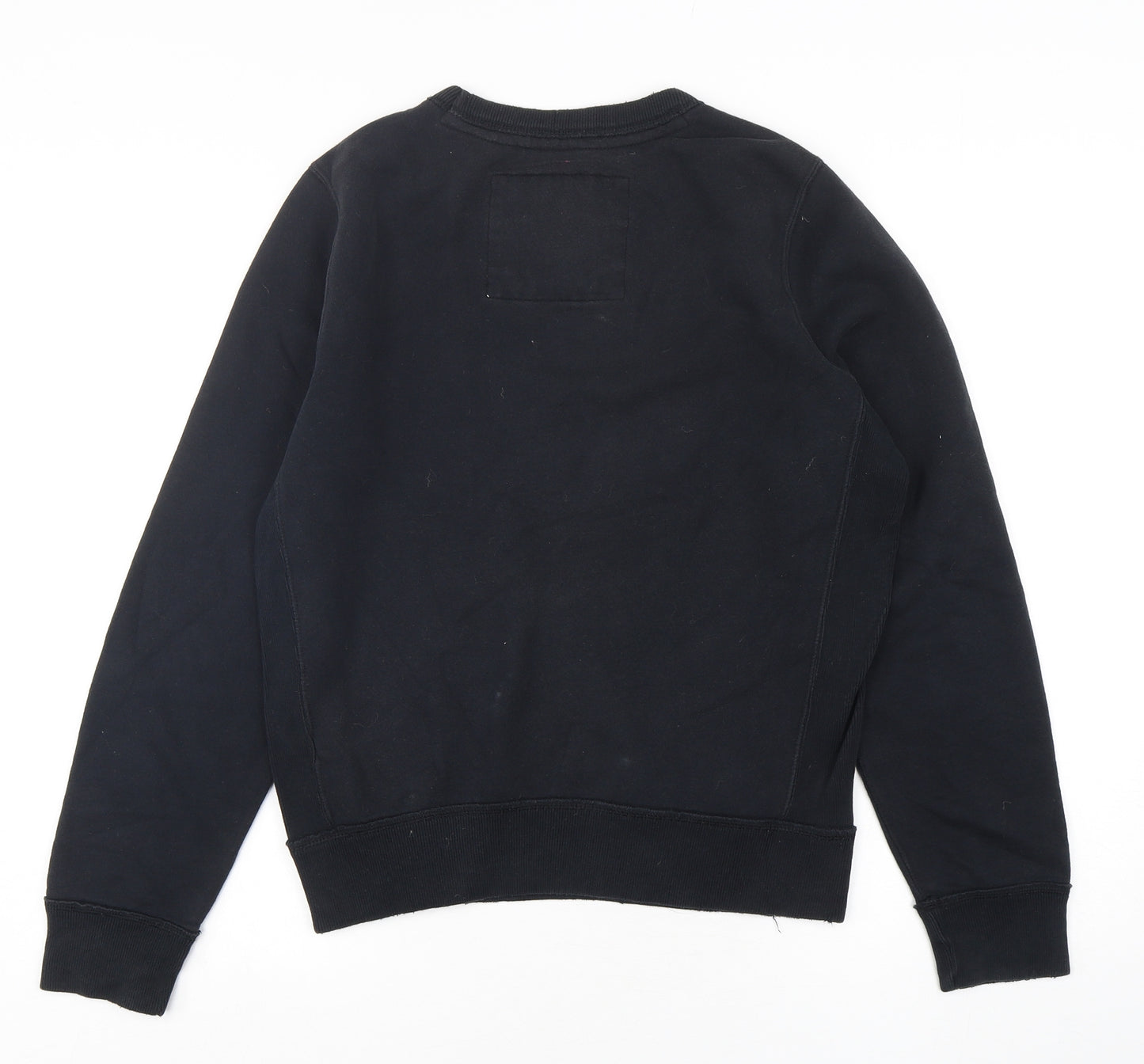 Abercrombie & Fitch Mens Black  Cotton Pullover Sweatshirt Size S