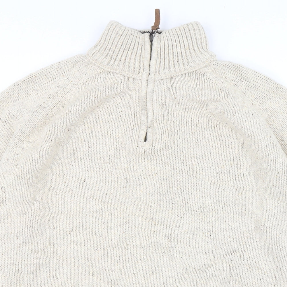 MANTARAY PRODUCTS Mens Beige  Cotton Pullover Sweatshirt Size XL