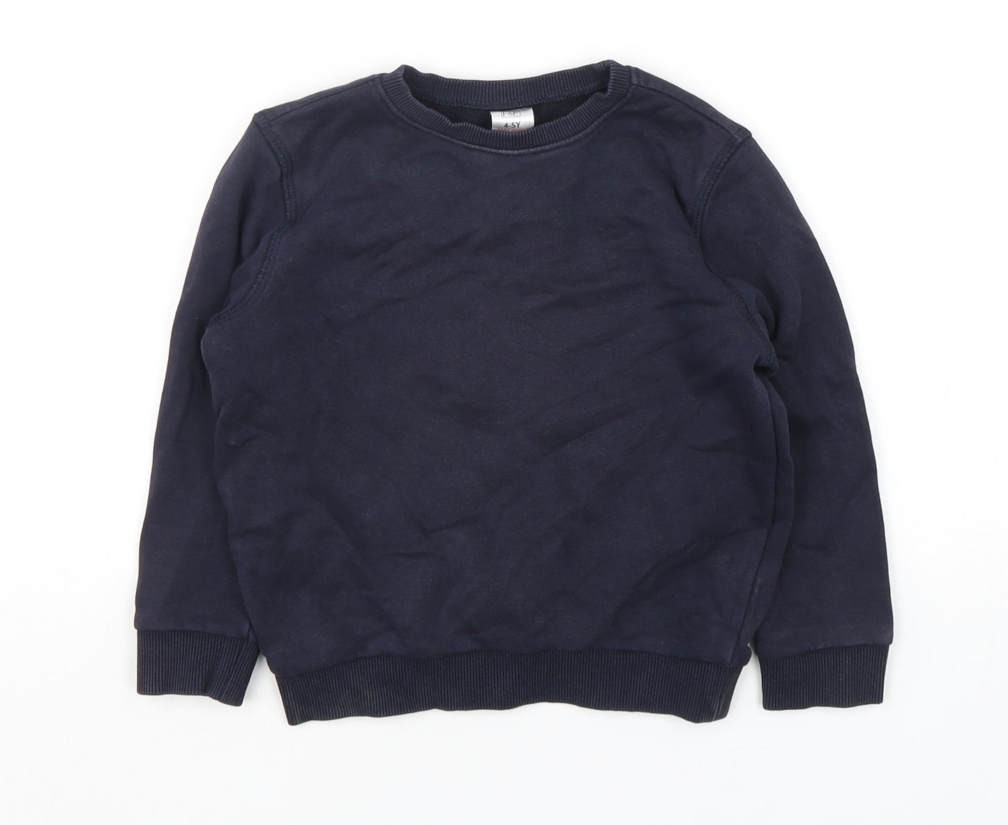 F&F Boys Blue  Cotton Pullover Sweatshirt Size 4-5 Years