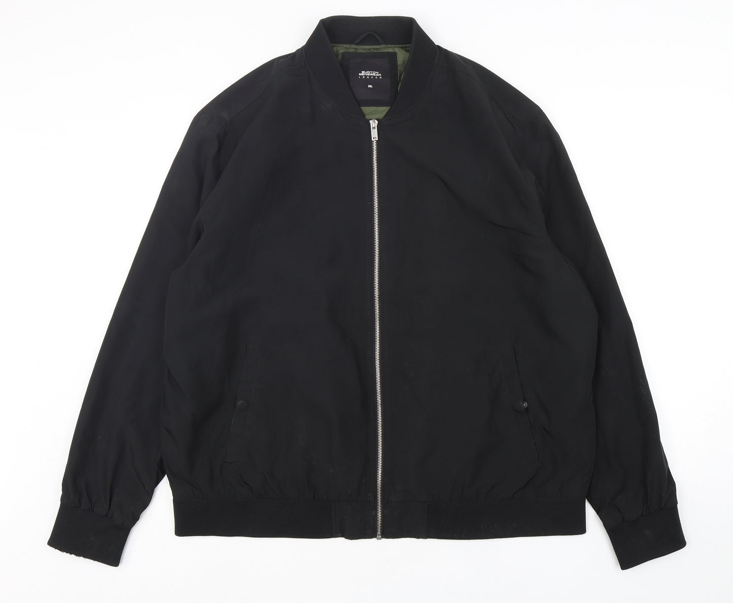 Burton  Mens Black   Bomber Jacket Jacket Size 2XL