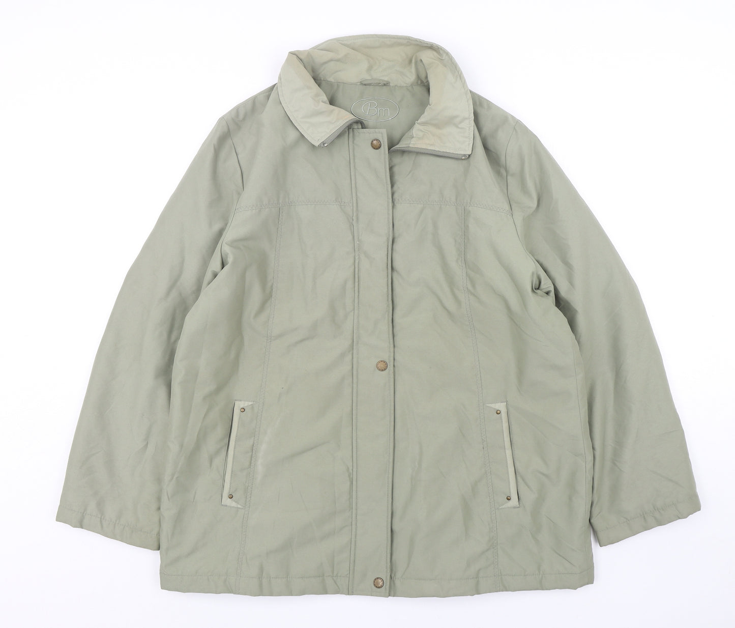 Bonmarche Womens Green   Parka Coat Size M