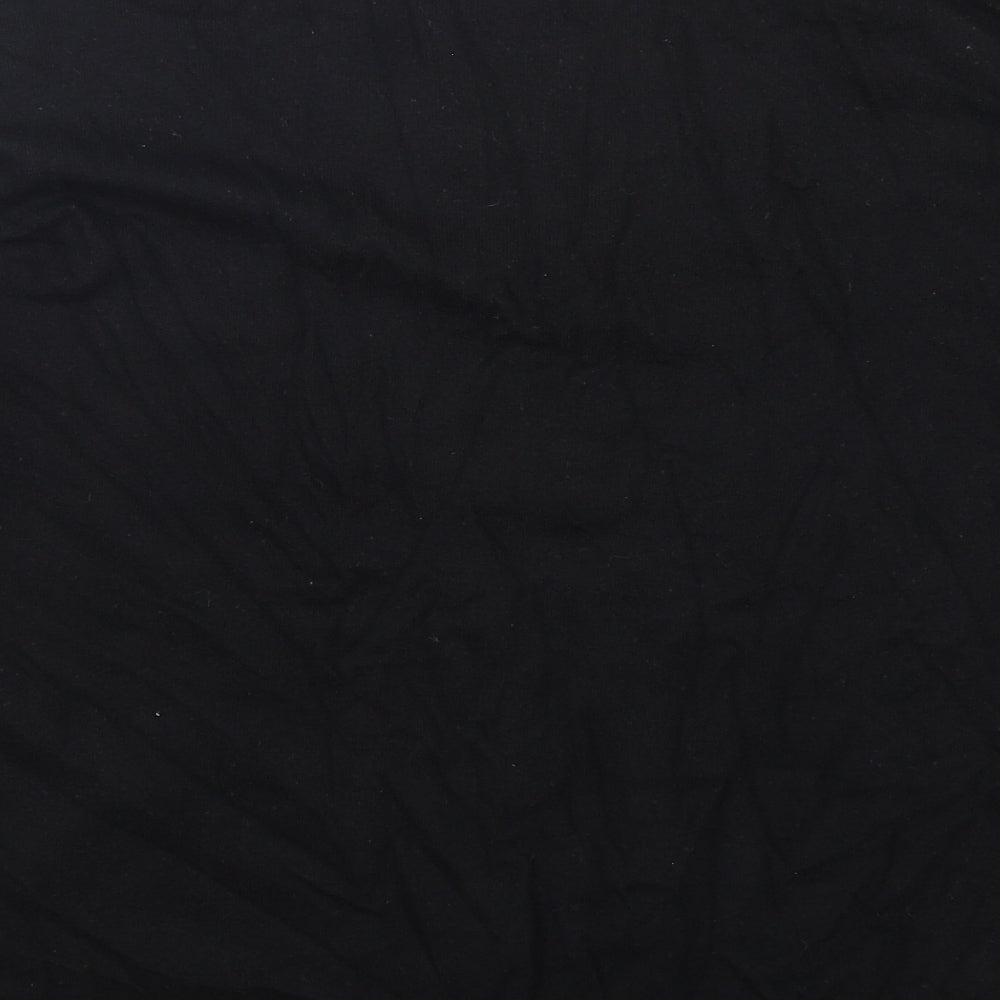 NEXT Womens Black Round Neck  Nylon Pullover Jumper Size 18