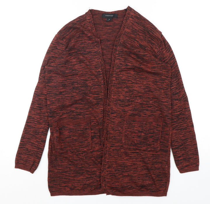 Atmosphere Womens Brown V-Neck Viscose Cardigan Jumper Size 6