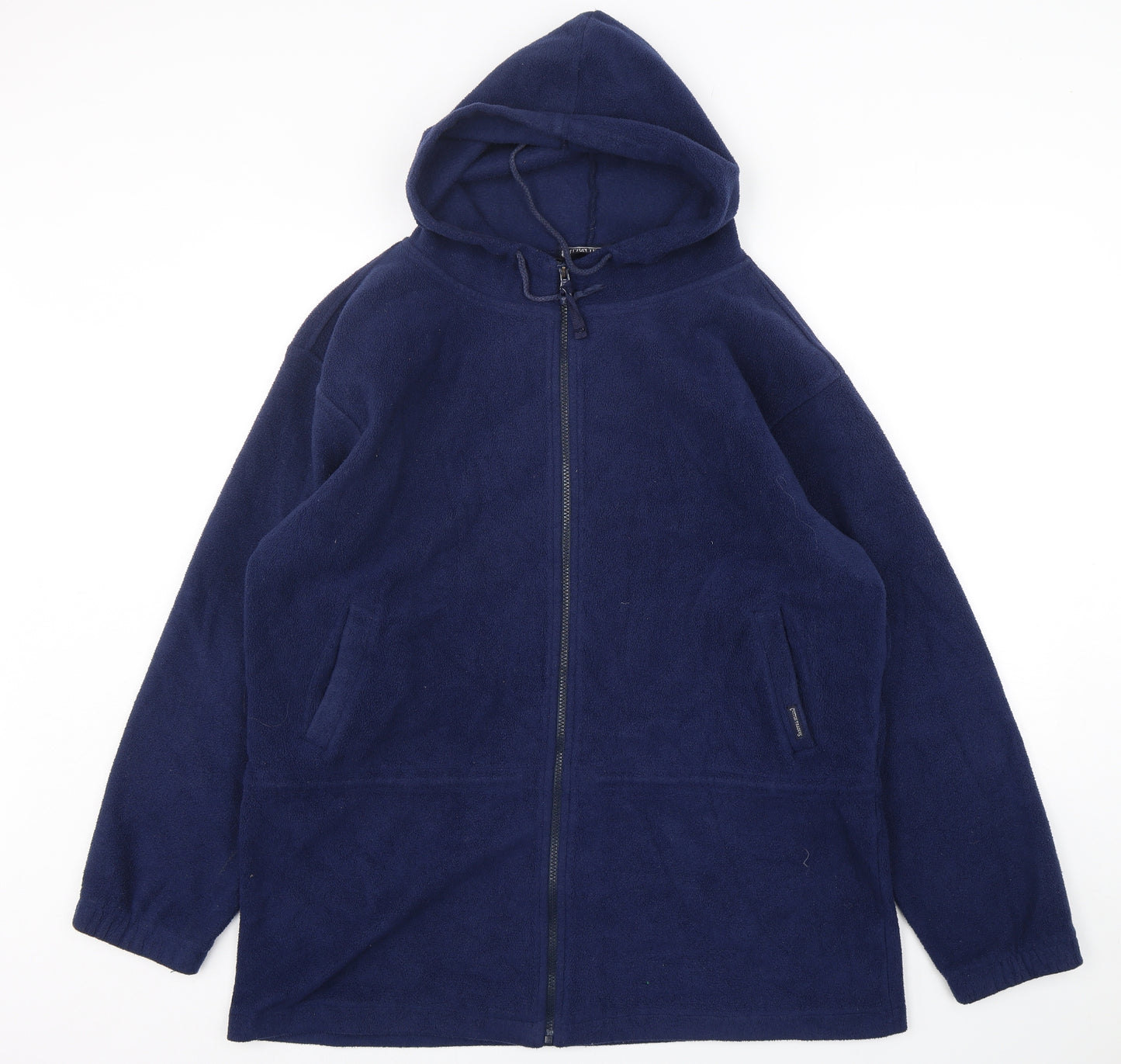 Cotton Traders Womens Blue  Polyester Full Zip Hoodie Size 16