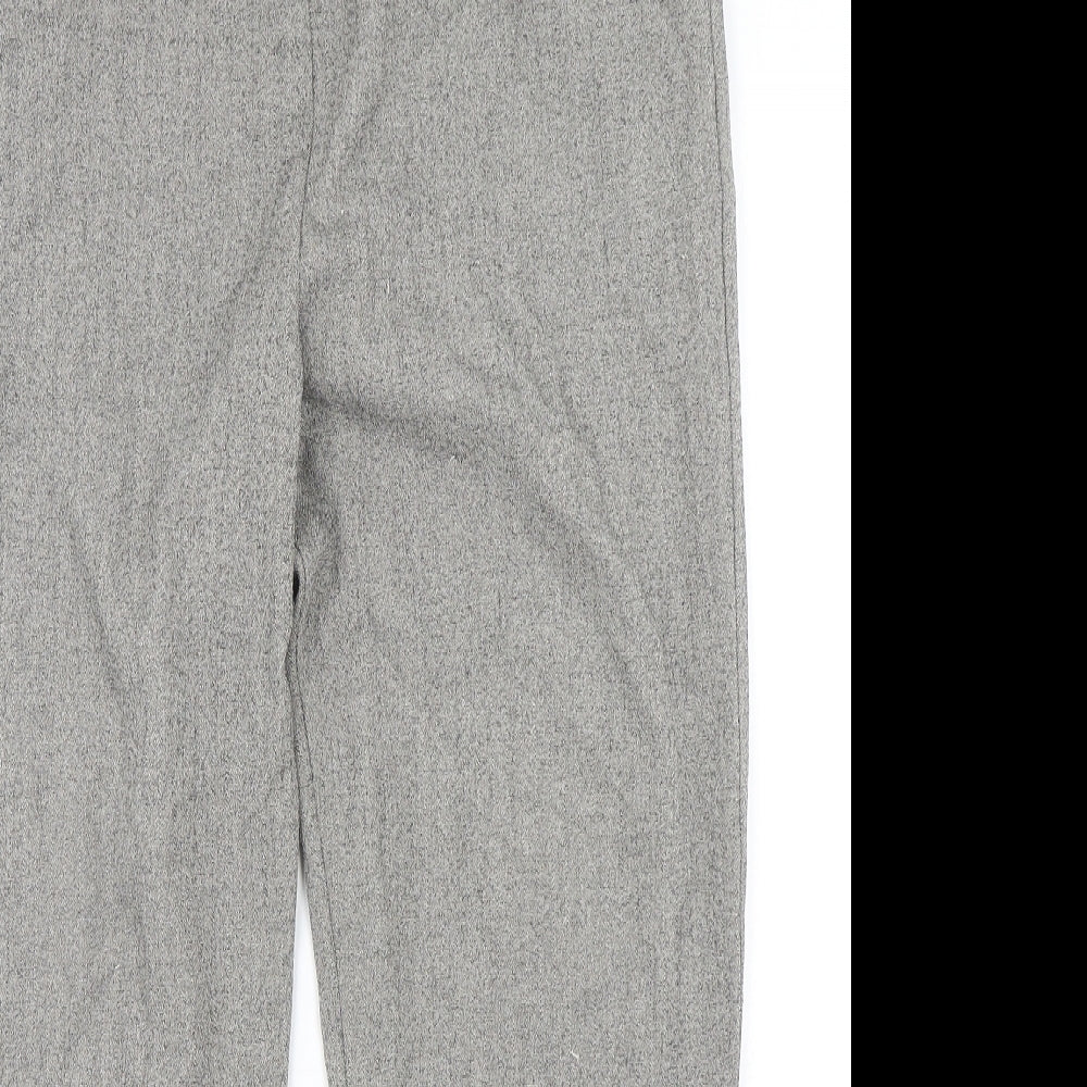 Emma Collction Womens Grey  Polyester Trousers  Size 16 L27 in Regular